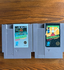 Rad Racer + Baseball Nintendo NES 2 Game Cartridge Lot Racing Sports