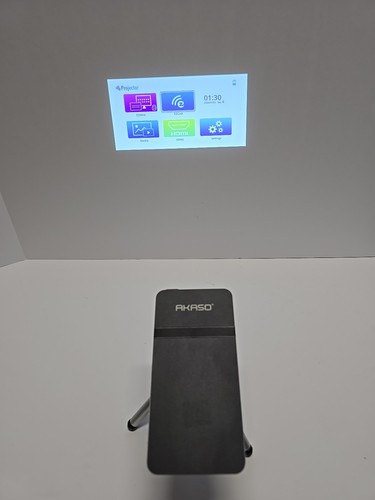 AKASO FOCUS Mini Portable ProjectorPocket Sized VIDEO DLP - 第 1/7 張圖片