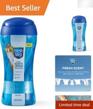 Fresh Scent Cat Litter Crystals Deodorizer 15 Oz - Non-Toxic for Multi-Cat Homes