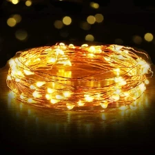USB Twinkle LED String Fairy Lights 2/10M 20/100LED Copper Wire Party Remote