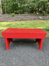 Wood Bench Wood Riser, Farmhouse Bench, Rustic Wood Riser, Rustic Wood Footstool