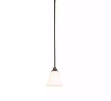 Hampton Bay 1-Light Oil Rubbed Bronze Mini Pe...