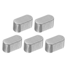 5Pcs Round Ended Feather Key, 6x6x12mm Carbon Steel Parallel Drive Shaft Keys