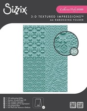Sizzix 3D Textured Impressions Embossing Folder A6 666828 Posh Patterns
