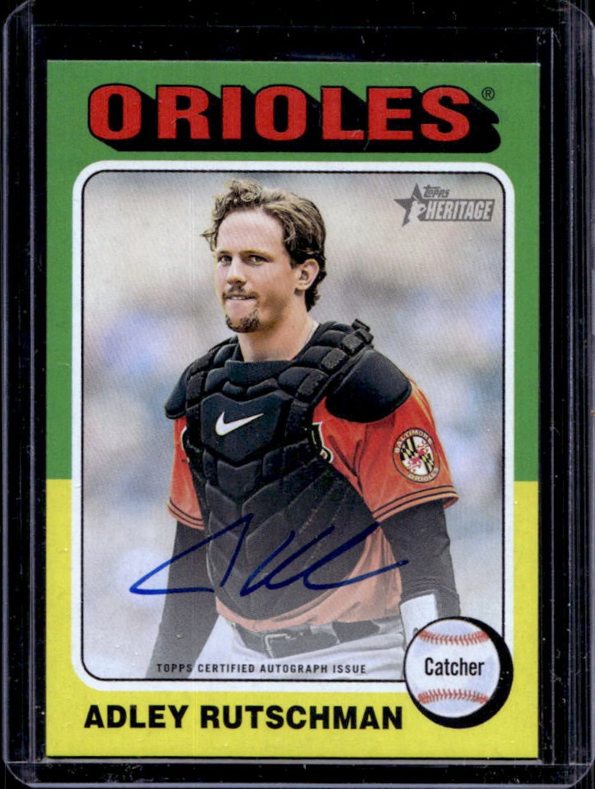 2024 Topps Heritage Adley Rutschman Real One Auto #ROA-AR Orioles