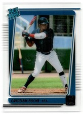 2021 Panini Chronicles #21 Cristian Pache Clearly Donruss Atlanta Braves