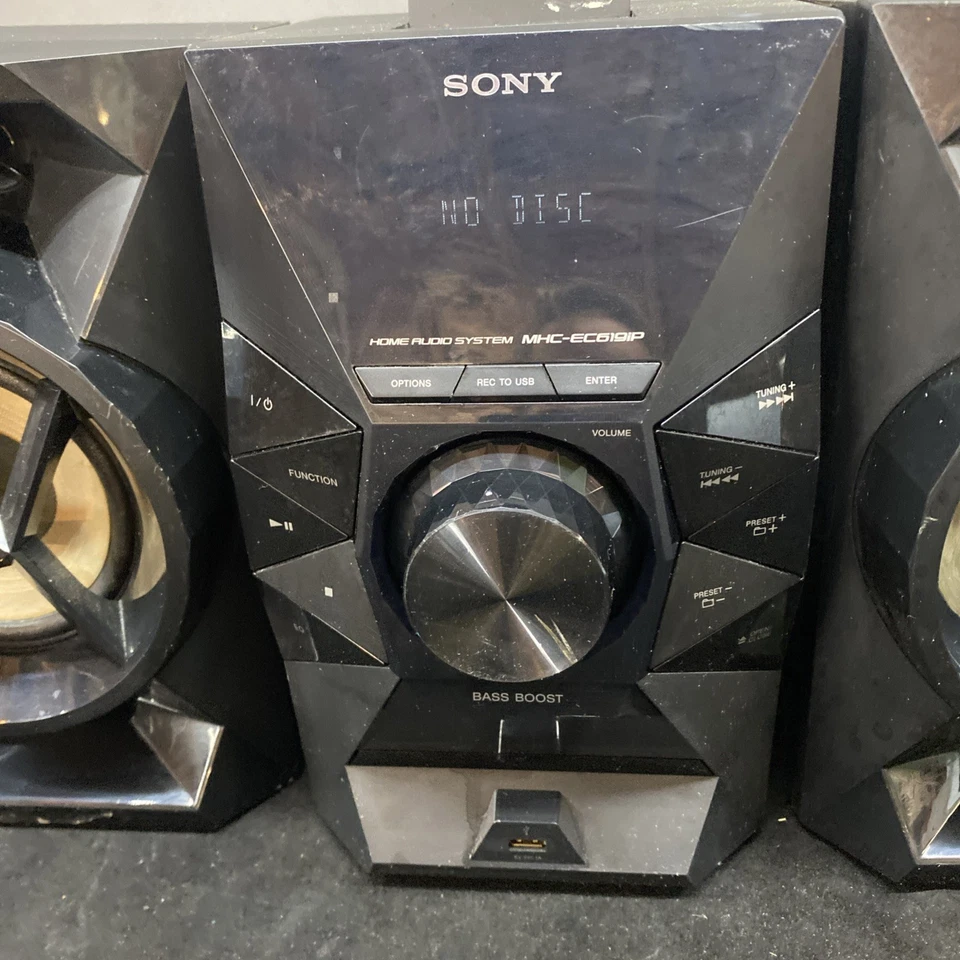 Sony MHC-EC619iP HiFi Home Audio System CD/Radio/Phone  CD NOT READING. AS IS - Image 2 of 4