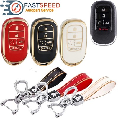 5 Button Smart Key Fob Cover Case For 2022-UP Honda Civic Accord CR-V HR-V Pilot