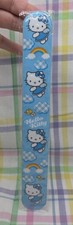Retro Hello Kitty Sanrio 2011 Blue Angel Rainbow Clouds Bird Slap Bracelet New