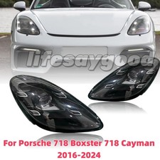 Pair LED Headlight Upgrade For Porsche 718 Boxster Cayman 2016-2024 HID/Halogen