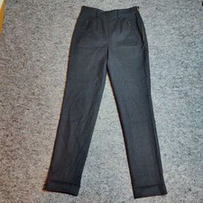 Vintage 80s Ralph Lauren Womens Wool Blend Slacks Size 8 Pants Zipper Pockets