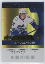 2021 Credentials 2020-21 Debut Ticket Access Yellow /249 Nils Hoglander #122 o1h