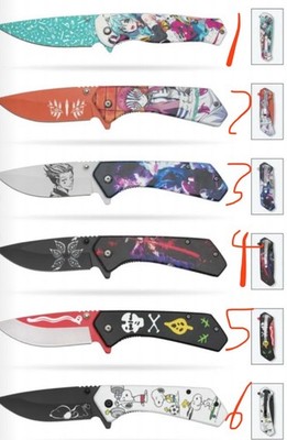 Anime Miku Demon Slayer Snoopy Tactical Spring Assisted Open Pocket Knife Pick 1