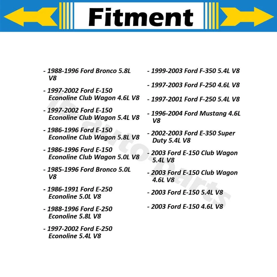 8x Inyector de combustible Delphi para Ford F-250 Super Duty 1999-2003 5,4 L Foto 2 de 4