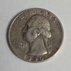1950 Washington Quarter 25C Silver 0.900 Philadelphia Business Strike — photo 1