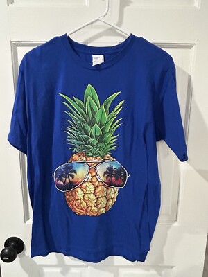 Pineapple Sunglasses Aloha Beaches Hawaii Hawaiian Men T-Shirt Large