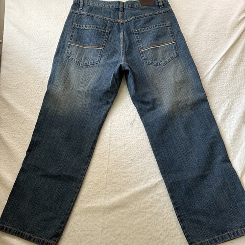 Vtg Y2K Jeans Men 38x32 Dodeca Baggy Wide Leg Grunge Hip Hop JNCO Style Denim - Picture 17 of 17
