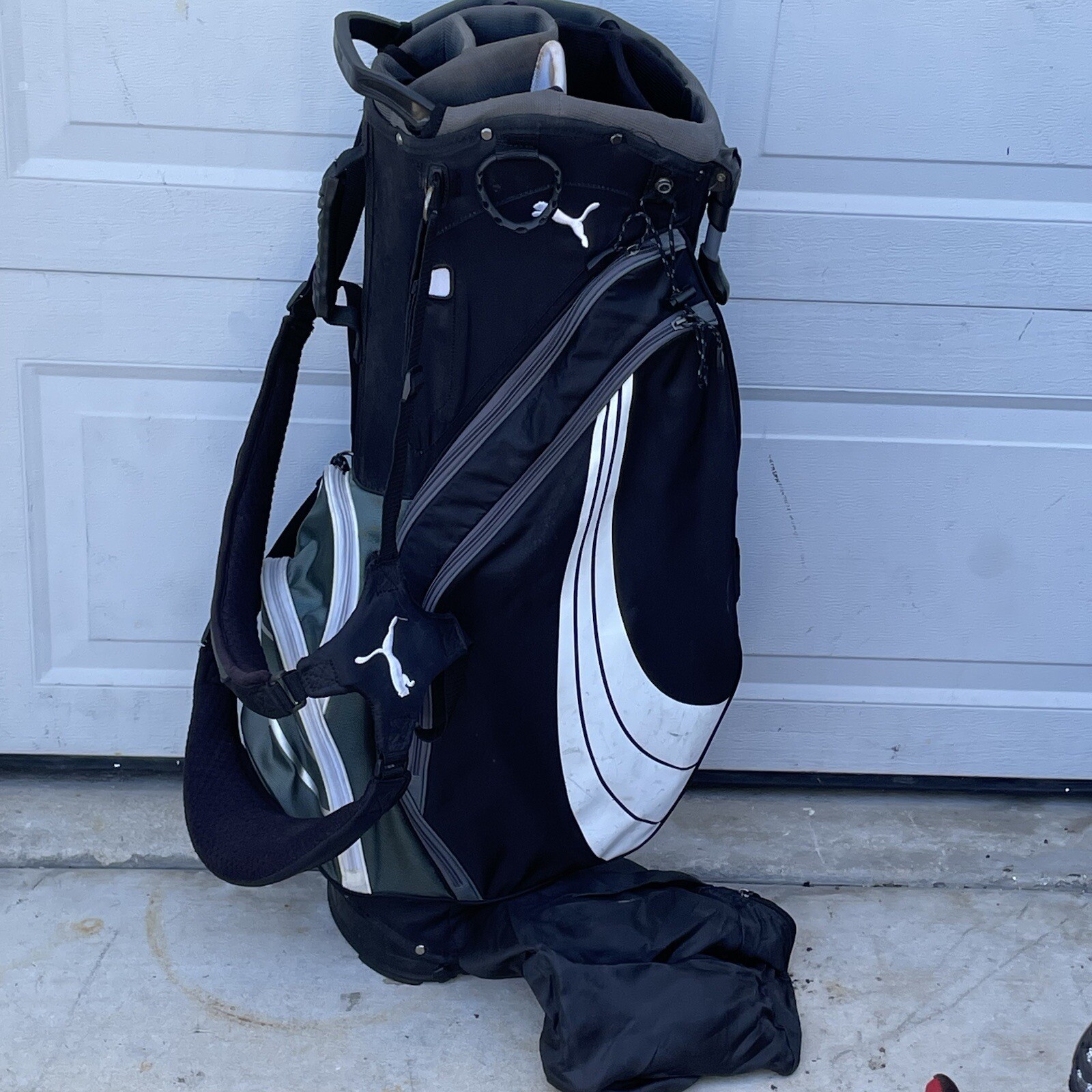 Puma Golf Stand Bag w/ Dual Strap & Rain Hood 8 Way Dividers eBay