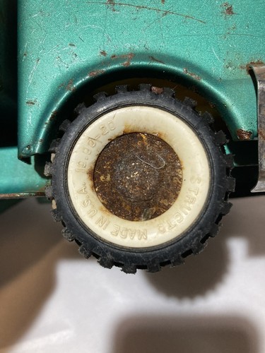 Vintage Structo Dumper Green Dump Truck Original 1960's Pressed Steel - Picture 8 of 15