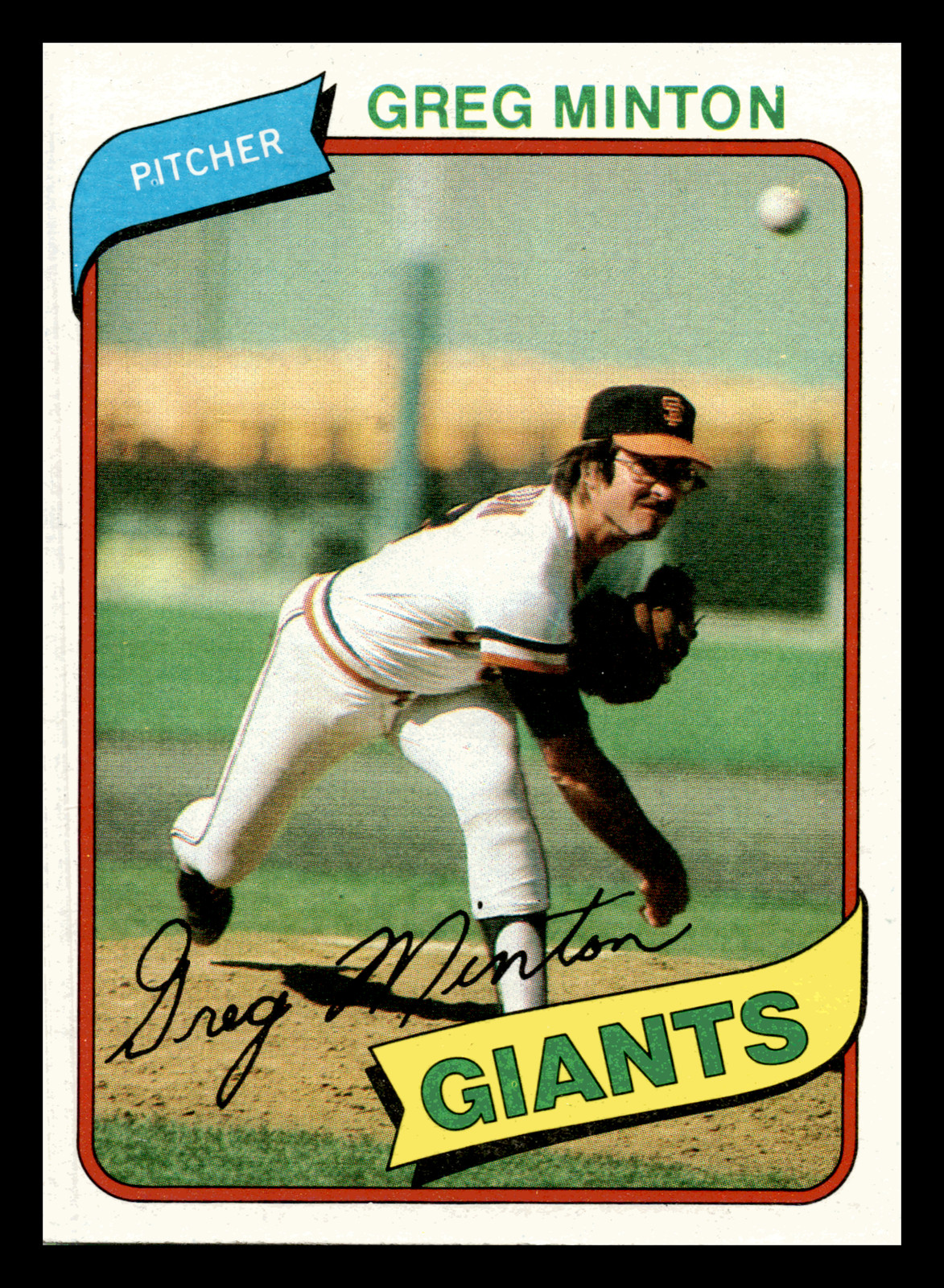 1980 Topps Greg Minton San Francisco Giants  #588 NM-MINT
