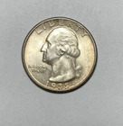 1935 Washington Quarter AU++ Touch of Color