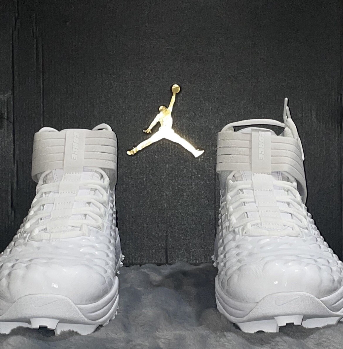 ?Air Jordan Force Savage Pro 2 Football Cleats White Mens 