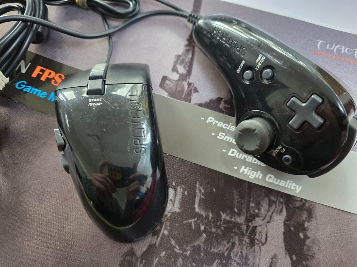 SONY PLAYSTATION 3 PS3 SPLITFISH FRAG FX PIRANHA CONTROLLER MOUSE