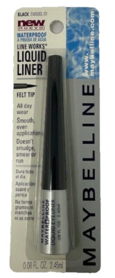 Maybelline Line Works New Waterproof Liquid Eyeliner (Black) Felt Tip