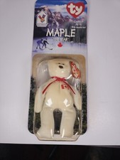 1999 McDonalds ty Beanie Baby Maple The Bear Rare ERRORS 1993 OAKBROOK NEW