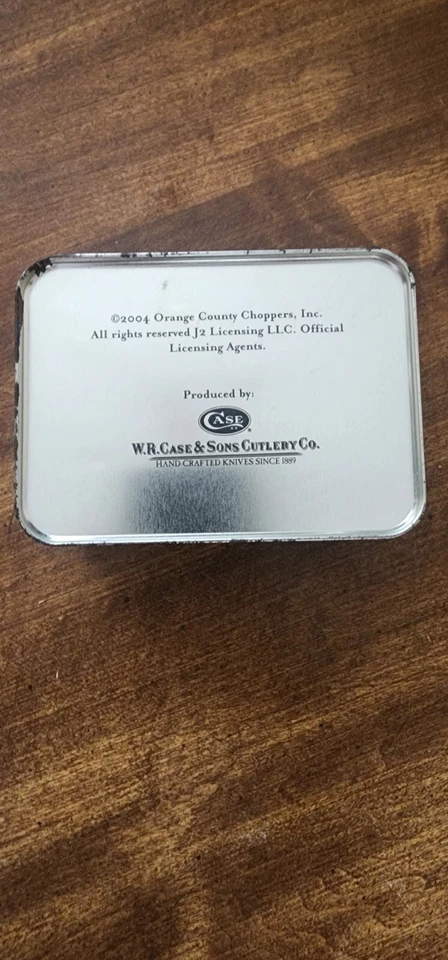 Palillo de dientes y lata Case Orange County Choppers Texas 2004 Foto 2 de 2