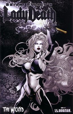 BRIAN PULIDO´S LADY DEATH The Wicked #1/2 Platinum + #1 of 1 Platinum Edition