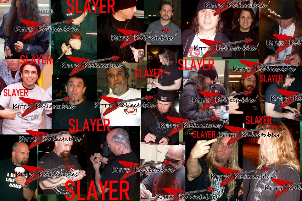 SIGNED SLAYER AUTOGRAPHED 1ST PROMO PHOTO CERTIFIED AUTHENTIC JSA COA ...