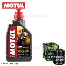 Piaggio X7 125 2007-2008 Tagliando Olio Motul SCOOTER POWER 4T 5W-40 MA 1 lit...