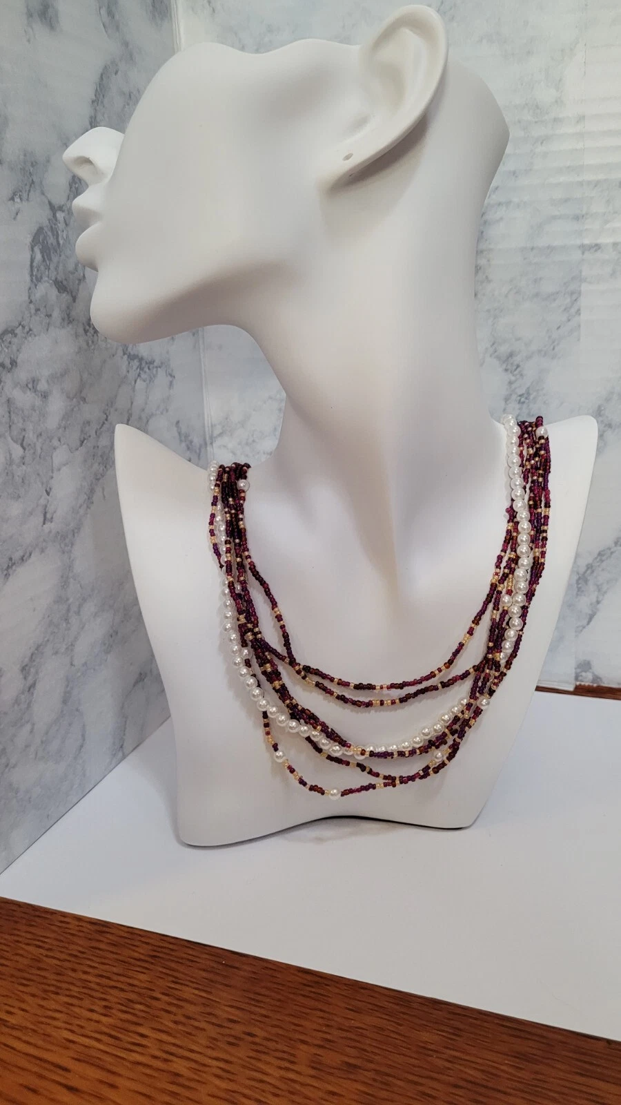 VETEMENTS Collana multifila di perline