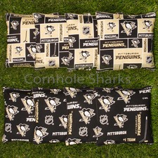 Cornhole Bean Bags Set of 8 ACA Regulation Bags Pittsburgh Penguins Free Ship