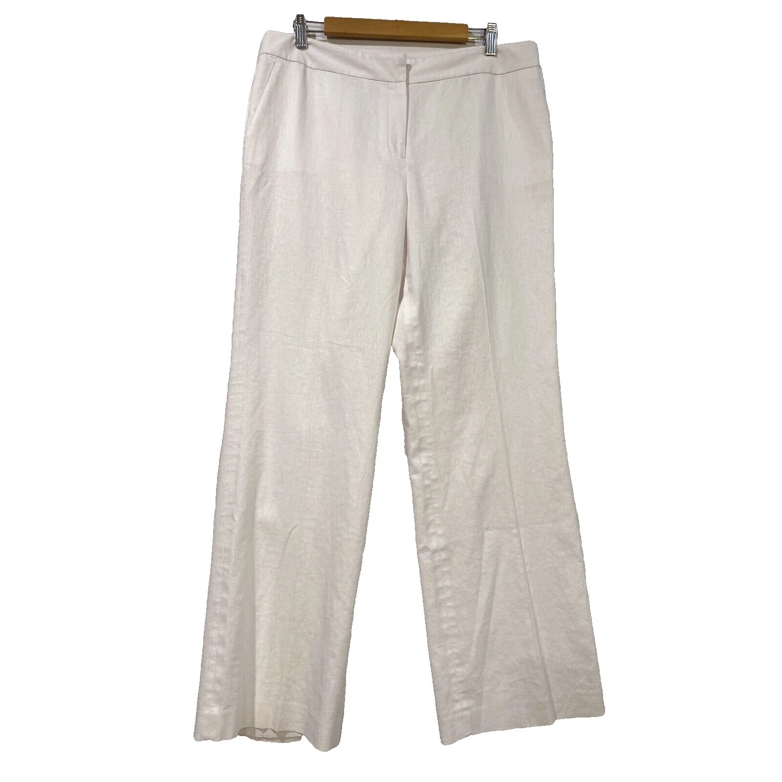 Pantalones de lino blanco Nine West para Mujeres