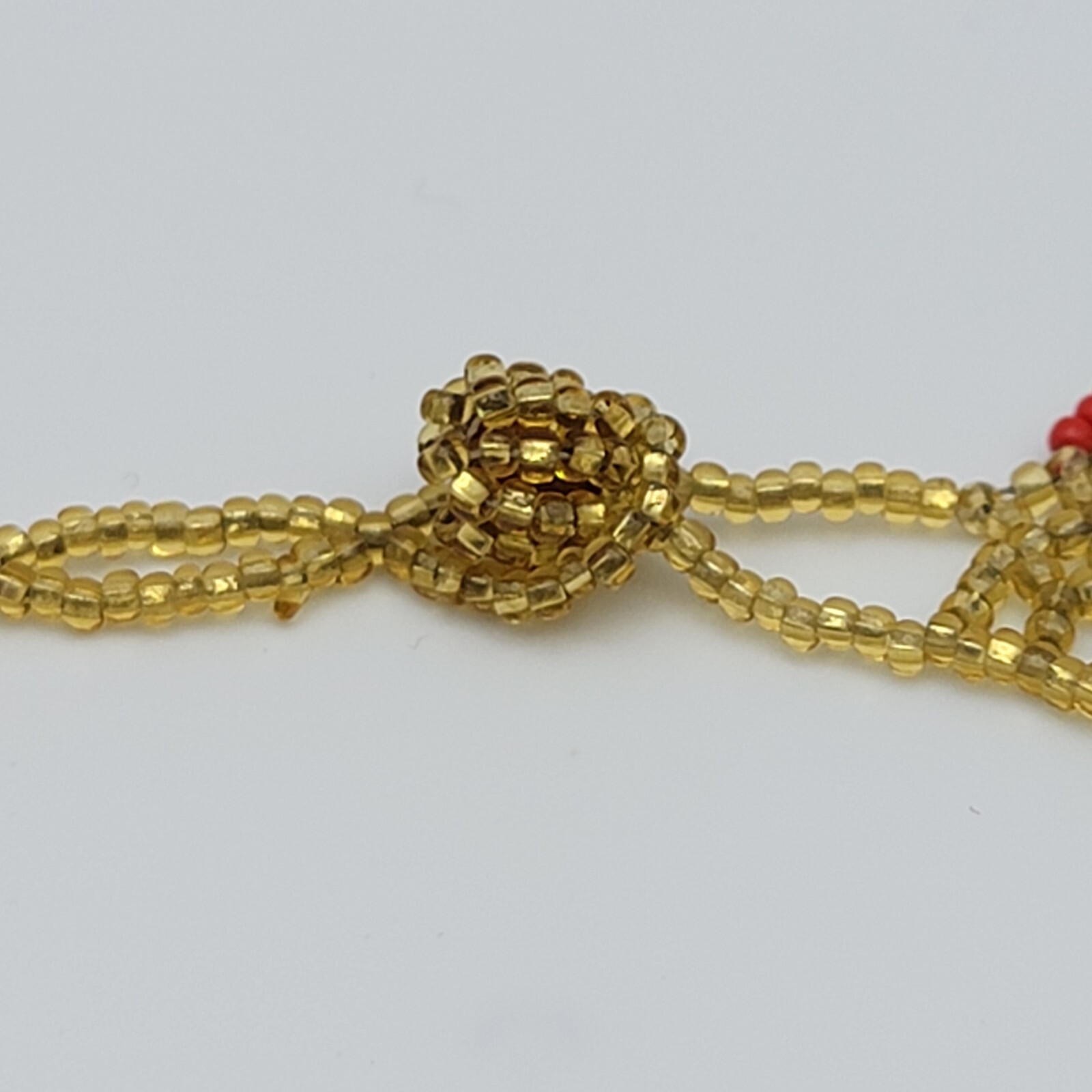 Native Style Multicolor Seed Bead Macrame Collar … - image 4