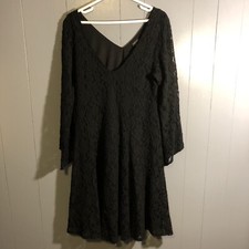 Torrid Women’s Lace Dress Size 1 Knee Length Black As-Is