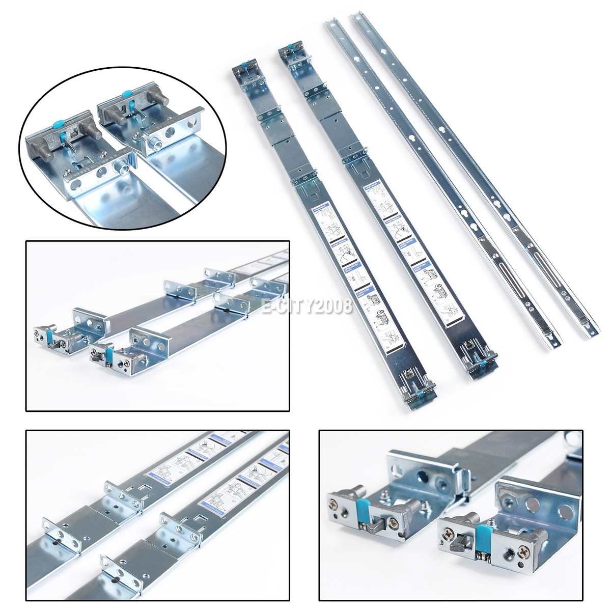 Server Cpu Power Rails Dell Poweredge 1u Static Ready Short Rails Kit Server Rack Dell ...