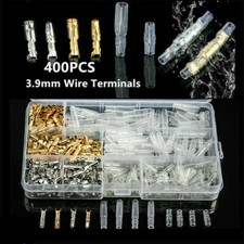 400X Assortment Male Female Bullet Terminals Electrical Wire Crimp Connector Kit