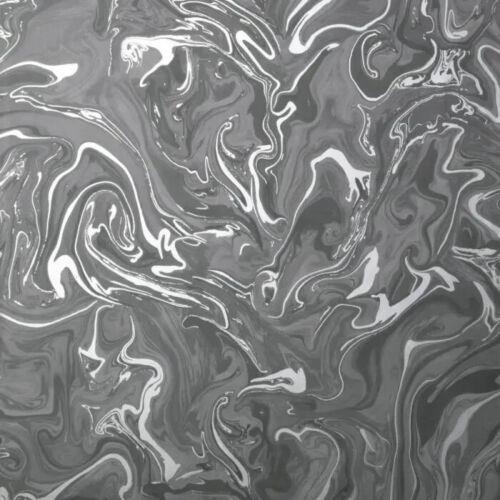 Fine Decor Distinctive Marble Charcoal/Grey Metallic Wallpaper FD43057 - Picture 1 of 2