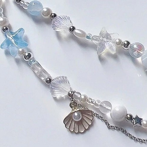 Shell Phone Pendant Unique Mobile Straps Fish Tail Phone Chain Handmade Keychain - Zdjęcie 3 z 8