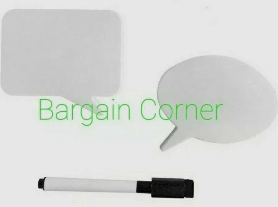 2Type Magnetic Dry Erase Fridge Magnet Note Memo Message Block Reusable With Pen - Image 3 of 4