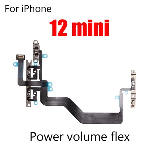 Volume Cable Volume Button Power Switch Key for Iphone 12 12pro 12promax 12mini - Photo 2 sur 13