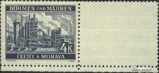 Bohemia and Moravia 34 LW with blank MNH 1939 moravian