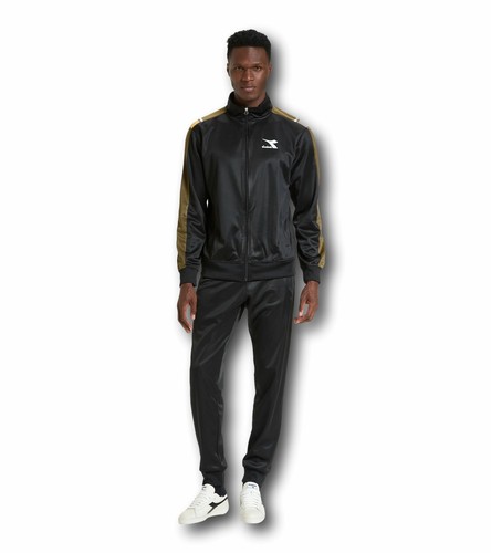 Diadora 102.177778 01 Tracksuit FZ Chromia Tuta Completa Uomo In Acetato  Nero | eBay