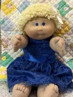 Vintage Cabbage Patch Kids Doll girl Mold 1 serious face short blond hair