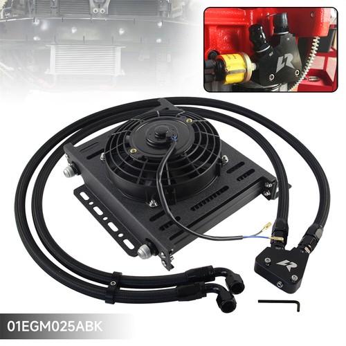30 Row AN10 Oil Cooler Kit For Corvette C5 C6 C7 LS1 LS2 LS3 + 7" Electric Fan - Picture 9 of 10