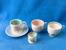 Susie Cooper Mixed Bundle 1x Coffee Cup & Saucer / 2 x teacups 1 Mini Jug