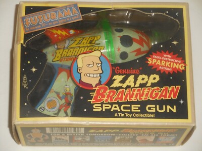FUTURAMA GENUINE ZAPP BRANNIGAN SPACE GUN ROCKET USA 2002 New in